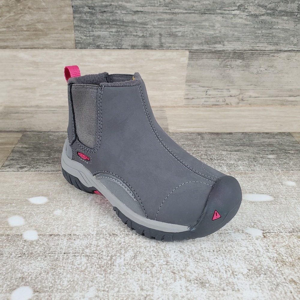 Keen Kootenay Iii Kids Winter Boot 8 Steel Gray Slip On Waterproof Chelsea Boots